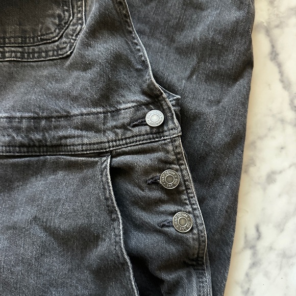 GAP Charcoal/Black Denim Overalls - Picture 4 of 5